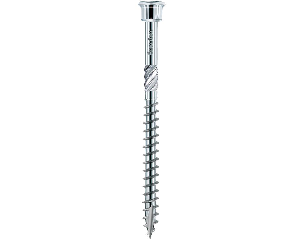 Eurotec, Terrassotec Terrassenschrauben 500 Stück; Edelstahl gehärtet; TX25; im Eimer, inkl. Drillstopbohrer + Bit