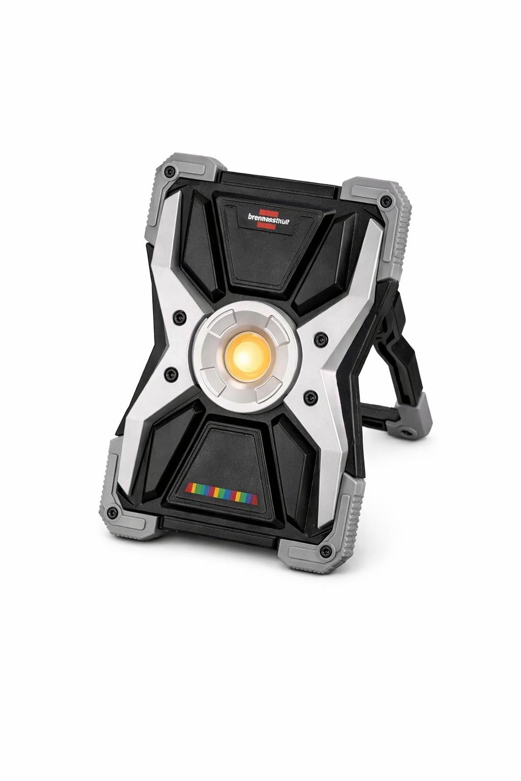 Brennenstuhl Akku LED Arbeitsstrahler RUFUS 15CRI 96 (2700lm, IP65, wählbare Lichtfarbe, Baustrahler mit Powerbank-Funktion, inkl. Ladekabel)