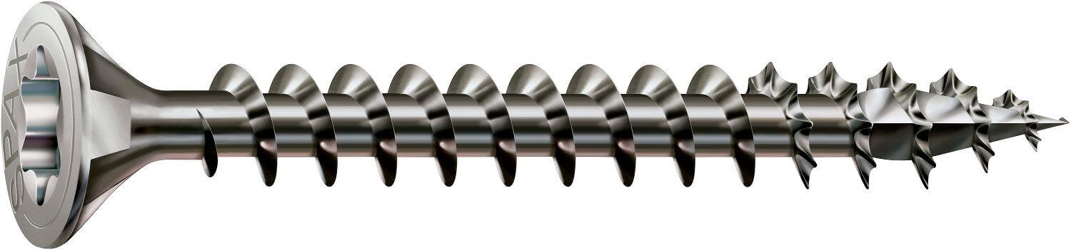 SPAX Universalschraube, T-STAR plus, Senkkopf, Vollgewinde, 4CUT, WIROX A3J, blank verzinkt