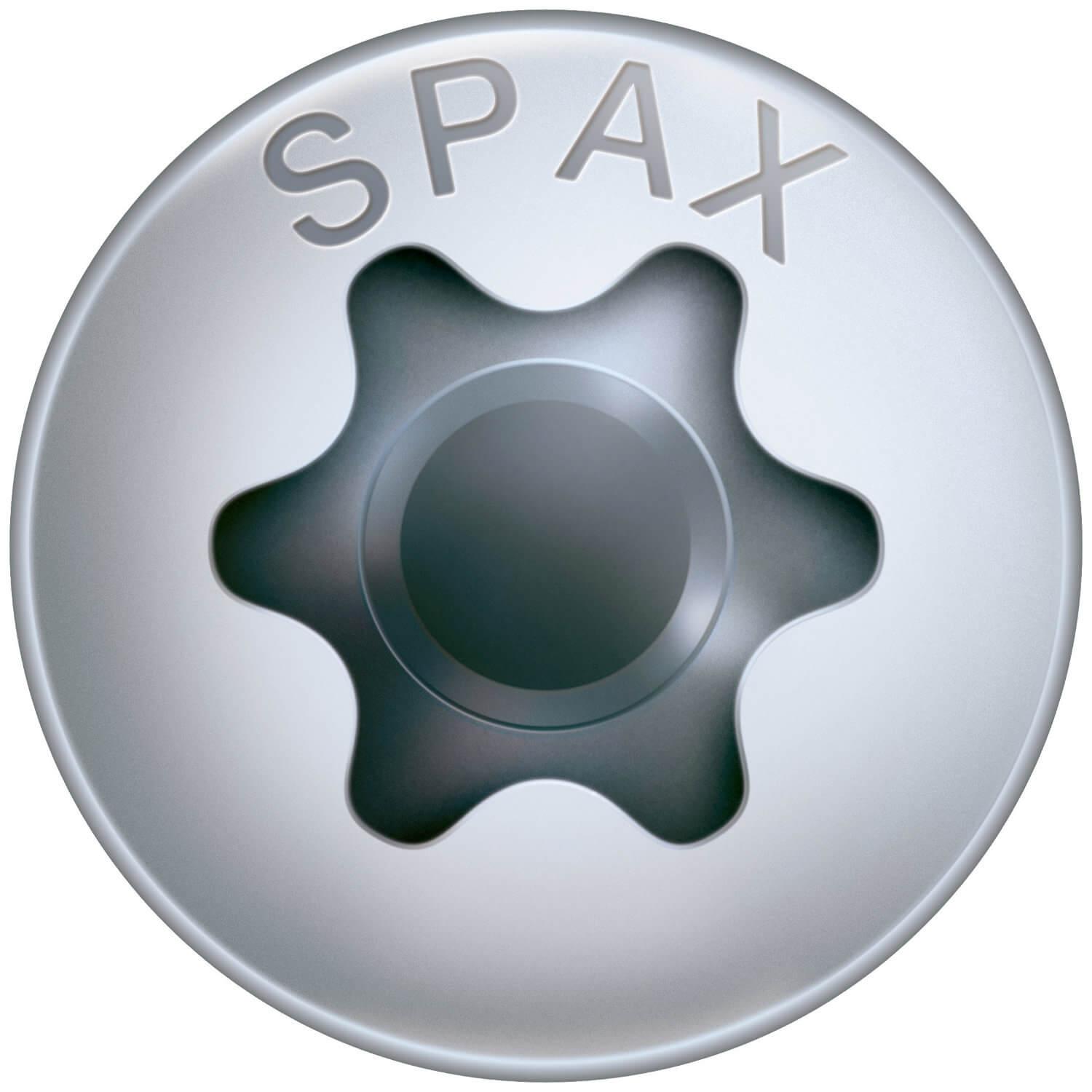 SPAX Universalschraube, T-STAR plus, Halbrundkopf, Vollgewinde, 4CUT, WIROX A3J, blank verzinkt