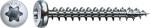 SPAX Universalschraube aus Edelstahl rostfrei A2, T-STAR plus, Halbrundkopf, Vollgewinde, 4CUT