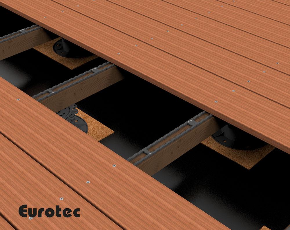 Eurotec Distanzleite, Deck protect30x700x7 für Terrassenunterkonstruktion, 50 Stück